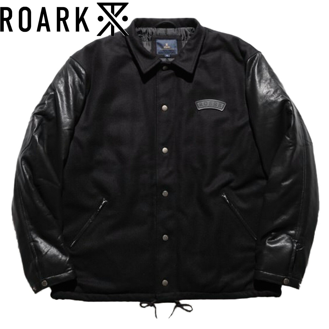 Rakuten - ROARK ロアーク MELTON COACHES JACKET メルトン コーチジャケット BLACK RJJ1172-BLK