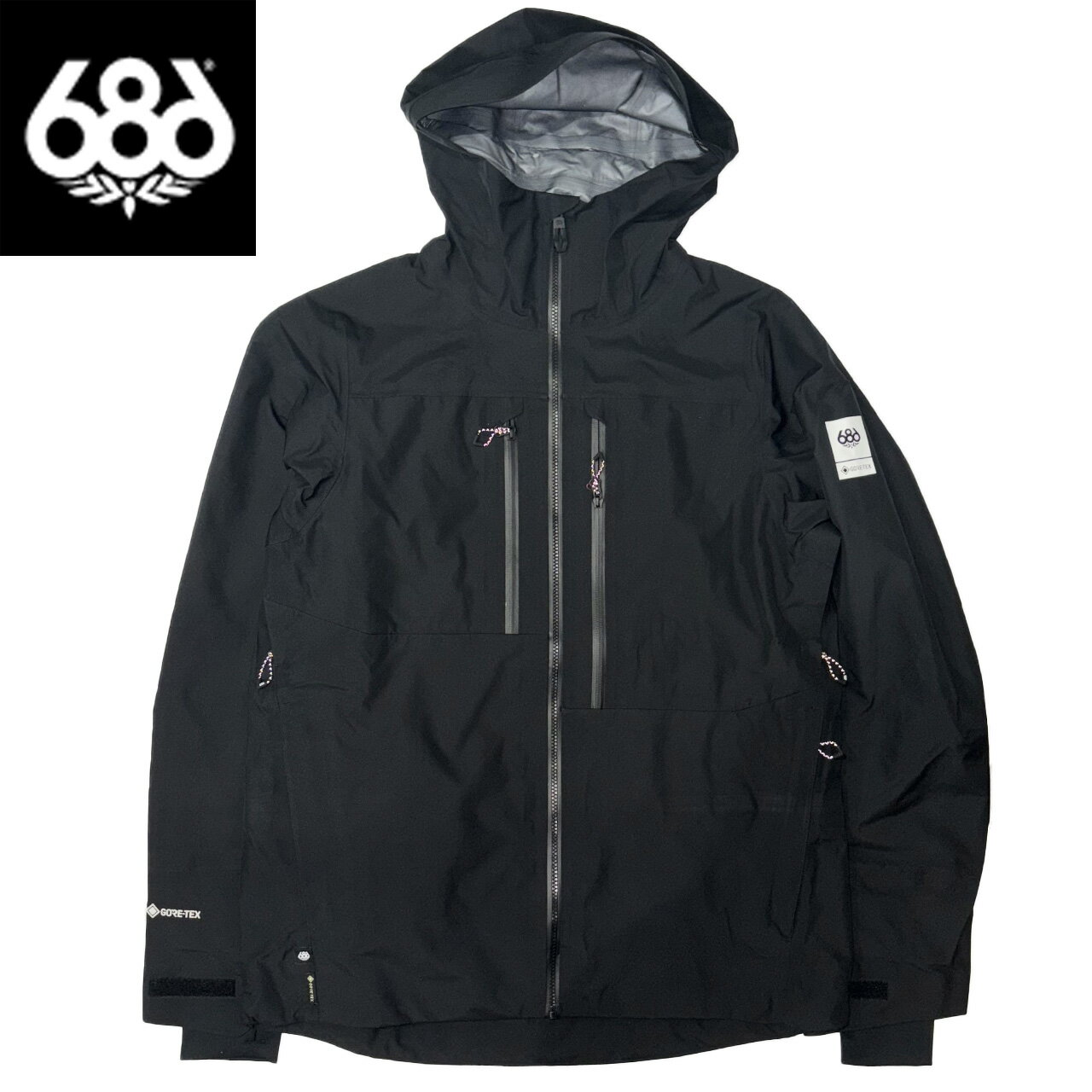 686 シックスエイトシックス MENS GORE-TEX 3L ATV THERMAGRAPH® JACKET BLACK ゴアテックス スノーボ..