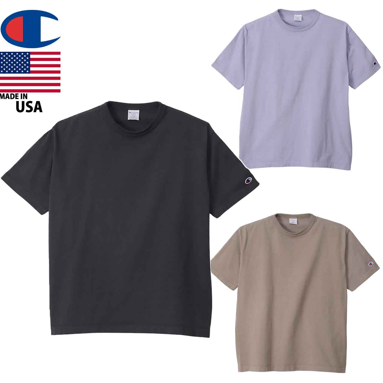 Rakuten - Champion チャンピオン Tシャツ ティーテンイレブン ショートスリーブTシャツ MADE IN USA C5-Z306