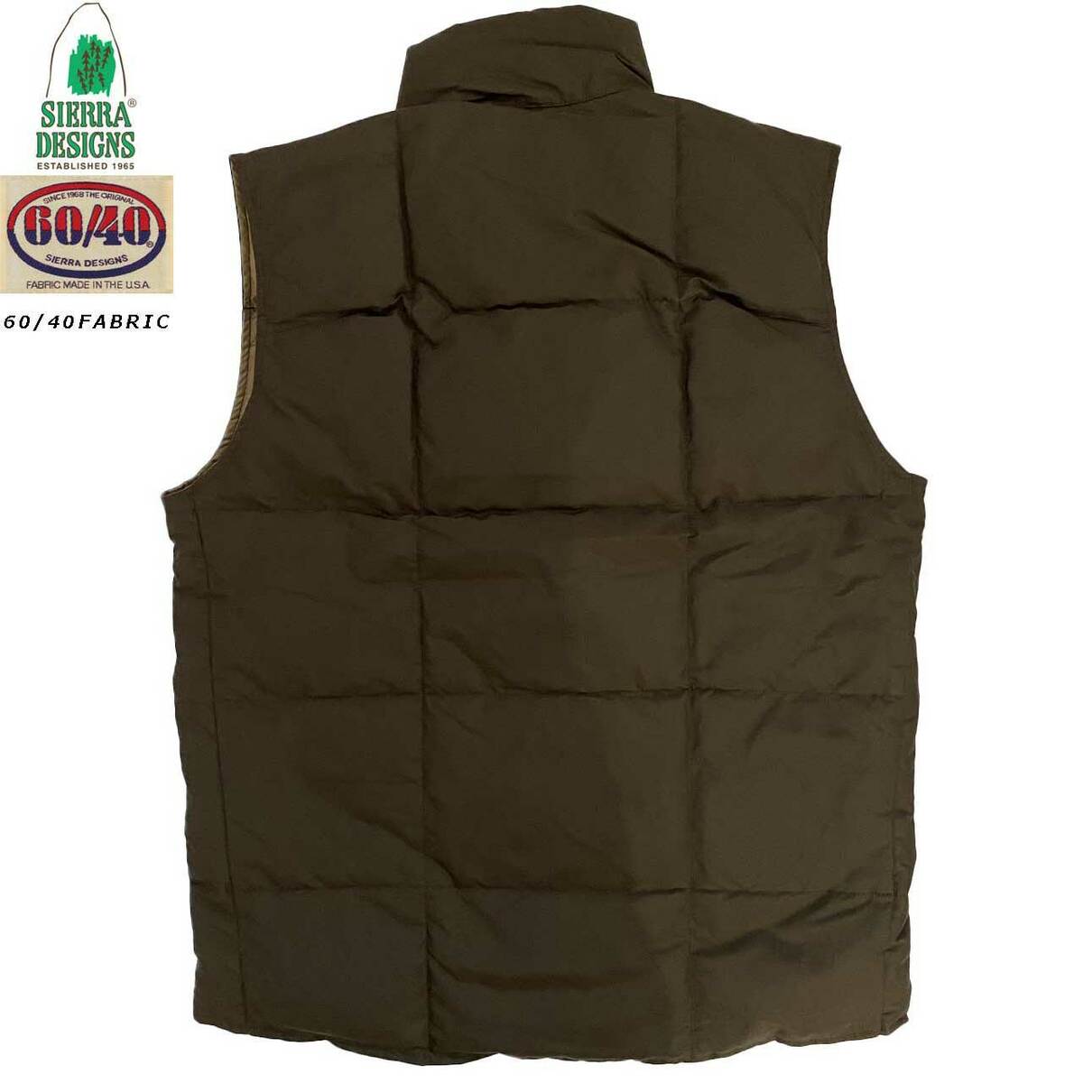 SIERRA DESIGN シェラデザインズ DOWN SIERRA VEST ダウン・シエラ・ベスト 7981L Olive Drab