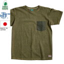 グッドオン×シェラデザインズ Tシャツ 64クロス Good On x SIERRA DESIGNS 60/40 POCKET TEE 1509 Olive/Olive