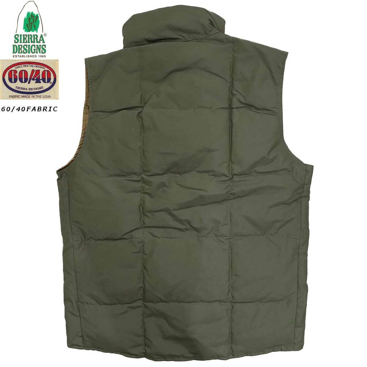 SIERRA DESIGN シェラデザインズ DOWN SIERRA VEST ダウン・シエラ・ベスト 7981 Sage