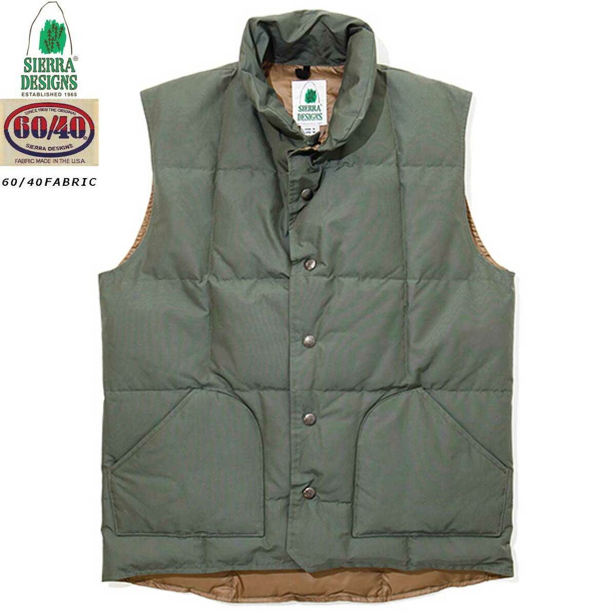 SIERRA DESIGN シェラデザインズ DOWN SIERRA VEST ダウン・シエラ・ベスト 7981 Sage