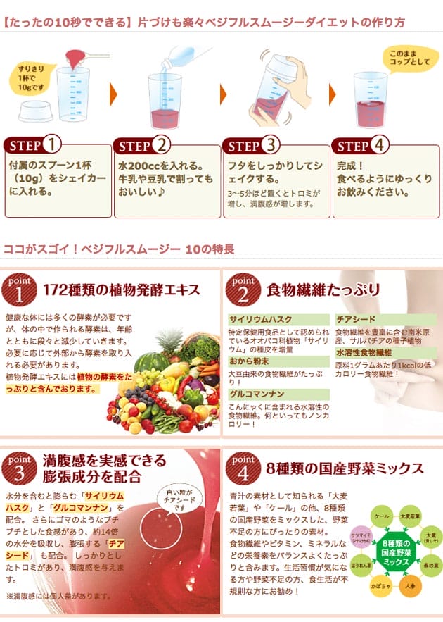 La　Sincia　ラシンシア　ベジフルスムージーダイエット　レッド　300g