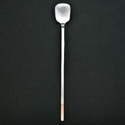 樂天商城 - 工房アイザワ　純銅洋食器　ソーダスプーン角　銀仕上　1400-8