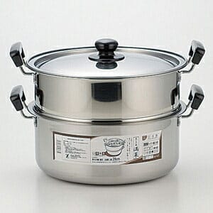 ヨシカワ　蒸しもの鍋　満菜　二段蒸し器28cm　SH9867