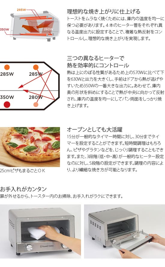 RussellHobbsラッセルホブスオーブントースターステンレス7740JP