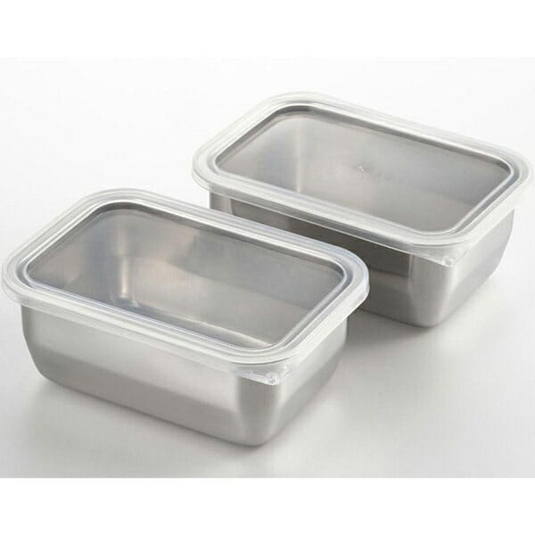 ヨシカワ　郷技　ステンレス保存容器　2個組　YJ2612