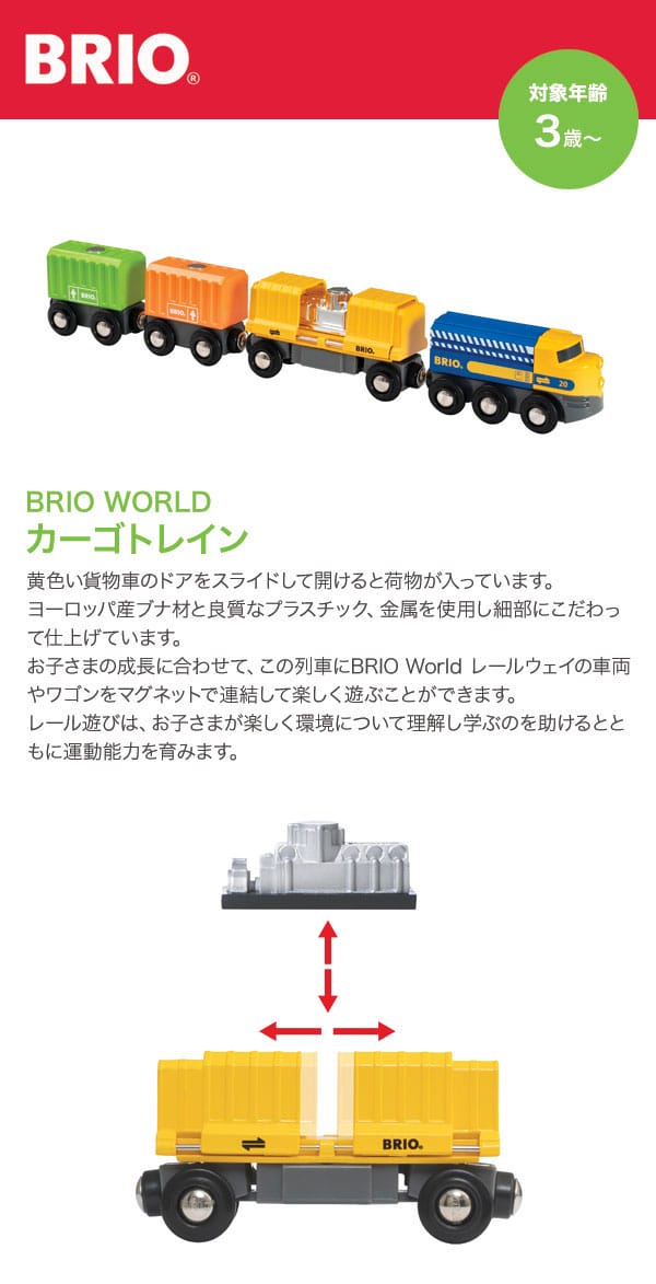 BRIO　ブリオ　カーゴトレイン　33982 2