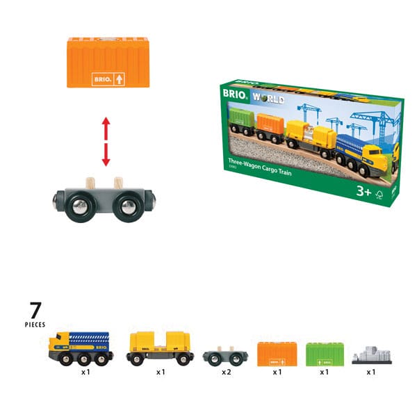 BRIO　ブリオ　カーゴトレイン　33982 3