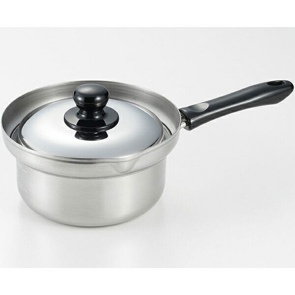 ヨシカワ　菰田欣也　ふきこぼれにくい片手鍋16cm　KO0018