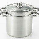 ヨシカワ トスカーナ パスタポット 22cm ガラス蓋付 SJ3120