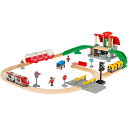 BRIO　ブリオ セントラルステーションセット　33989 セントラルステーションセットで新しい鉄道の冒険に出発！ チケットを手にして、セントラルステーションセットで新しい鉄道の冒険に出発する準備をしましょう。この大きなセントラルステーションセットで旅を始めましょう。乗客はエレベーターまたは階段を利用してバスと電車のルート間を移動できます。トラベルトレインまたは黄色のメトロトレインに乗って木製レールを旅しましょう。停止信号、踏切、BRIO Worldのフィギュアなど、多数のトレインアクセサリで遊べます。 サイズ 1048×697×203mm LR44電池の数 2（付属） 対象年齢 3歳〜 広告文責 株式会社ルーマニア/03-5876-8107 【メーカー：BRIO ブリオ】