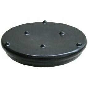 長谷園　陶製鍋敷　黒釉　AKH-51