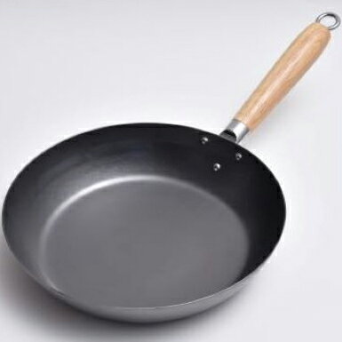 アドバンスドア　HANAKO+a　打出し窒化加工フライパン　木製ハンドル　24cm　HAF-24