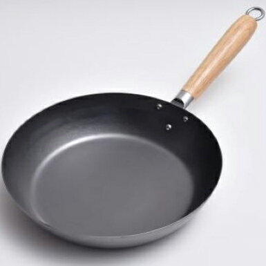 アドバンスドア　HANAKO+a　打出し窒化加工フライパン　木製ハンドル　28cm　HAF-28