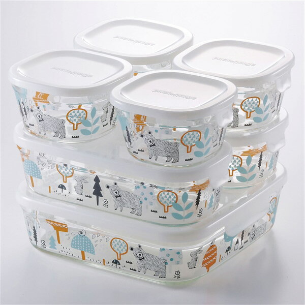 イワキ (iwaki) パック＆レンジ システムセット 森の中で PS-PRNSNE7