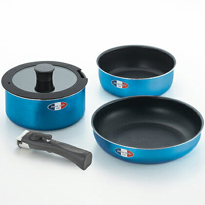 【最大400円OFFクーポン】タマハシ　ジャンヌエコール　着脱ハンドル鍋3点セット　JE-122R