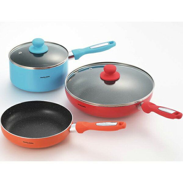 タマハシ　マリ・クレール　カラーズ　アルミ鍋3点セット　MC-078R