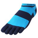 R×L SOCKS アールエルソックス Type-TF トラック&フィールド専用 グリップ ソックス 5本指 ネイビー/スカイ 靴下