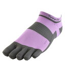 R×L SOCKS アールエルソックス Type-TF トラック&フィールド専用 グリップ ソックス 5本指 ラベンダー/グレー 靴下(4)