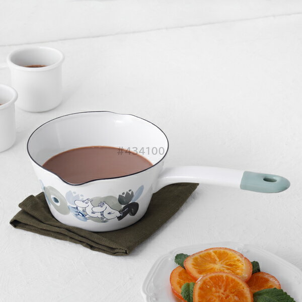 富士ホーロー　ムーミンフラワーガーデン　14cm　ミルクパン　MTH-14M