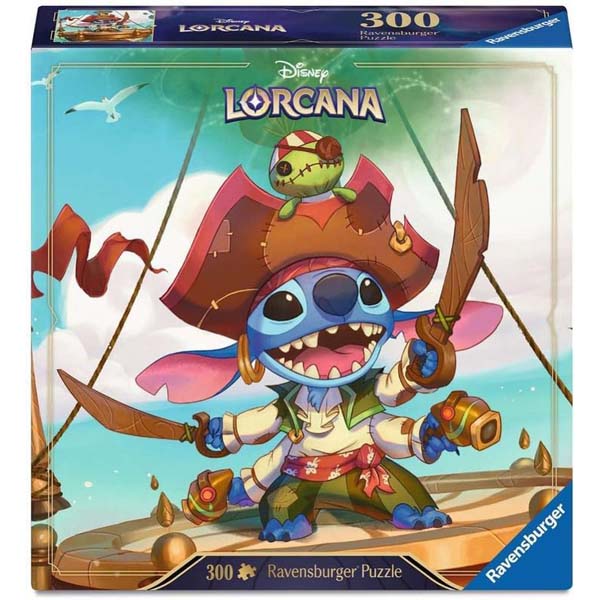 Ravensburger　ラベンスバーガー　 ディズニー・ロルカナ・パズルスティッチ　エイリアンのバッカニーア300ピース　12001662 「ディズニー・ロルカナ」の描き下ろしアートが、300ピースのジグソーパズルに。 大人気TCG『ディズニー・ロルカナ』の描き下ろしアートが、300ピースのジグソーパズルに。 海賊（バッカニーア）に扮したスティッチの愛らしい姿を楽しみながら、ぴたっとはまる心地よい没入感を味わえます。 完成後はお部屋を彩るアートとして、お子様から大人まで手軽に達成感を楽しめるサイズ感です。 ピース数 300ピース 完成サイズ 39x27 cm 広告文責 株式会社ルーマニア/03-5876-8107 【メーカー：ラベンスバーガー】