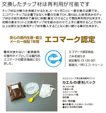 【3日間限定！エントリーでポイント10倍！】ECOCLEAN　エコクリーン　「自然にカエル」シリーズ用　交換用カエルの便利パック　ECS-150