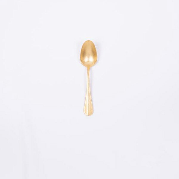 Rakuten - 青芳 VINTAGE INOX ヴィンテージイノックス バゲットクラシック ティースプーン ゴールド 559020 カトラリー 食洗機対応