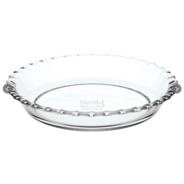 イワキ(iwaki) ふち飾り皿 19cm BC207 耐熱ガラス テーブルウェア 乾燥機OK 電子レンジ オーブン対応可 シンプル