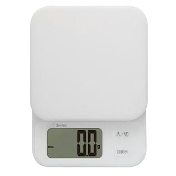ドリテック dretec ドリテック dretec デジタルスケール「ブランジェ」3kg/0.1g KS-829 シリコーンカバー付で衛生的 細かな計量はおまかせ！ お菓子作りやパン作りは細かな計量が大切。 細かく計量することで、成功への近道に！ 「ブランジェ」なら、0.1g単位でより正確に計量できます。 ・最小表示0.1g単位ではかれる（0.3〜300gまで） ・地域重量調整機能付 ・便利なシリコーンカバー付 ・大きな計量皿、ボタン、液晶画面で使いやすい ・0表示機能/オートパワーオフ機能付 ・便利な壁掛け用フック穴付 商品名 ドリテック dretec デジタルスケール「ブランジェ」3kg/0.1g KS-829 サイズ 約W130×D183×H30mm 重量 約 340g（電池含む） 仕様 電源：単4形乾電池×2個 最小表示：0.3〜300g以下 : 0.1g 300g超え1500g以下 : 0.5g 1500g超え3000g以下 : 1g 計量範囲：0.3〜3000g オートパワーオフ：約 4分 シリコーンカバー：材質：シリコーンゴム 耐熱温度：230℃ 耐寒温度：−50℃ 広告文責 株式会社ルーマニア/03-5876-8107