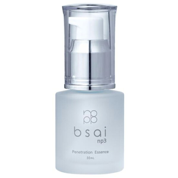 bsai（ビサイ）NP3 導入エッセンス 30ml 北海道産生プラセンタ配合したウォーターレスの贅沢な美容液 北海道産の非加熱・無加水生プラセンタ※を全体の78%配合した、ウォーターレス（無水処方）の贅沢な美容液。 プラセンタエキスには、EGF・FGF・IGF・TGFなどの成分や、美容分野で注目されるエクソソーム（保湿成分）が含まれています。 これらの成分が角質層までうるおいを届け、すこやかな肌環境を保つサポートをします。 洗顔やピーリング後の素肌に使用することで、うるおいを抱え込み、ふっくらとしたやわらかな肌印象へ。 施術メニューの仕上げから、毎日の集中ケアまで幅広くお使いいただけます。 オイル・アルコール・防腐剤不使用で、やさしい使用感にもこだわりました。 ※プラセンタエキス（保湿成分） 商品名 bsai（ビサイ）NP3 導入エッセンス 30ml 内容量 30ml 全成分 プラセンタエキス、BG、グリセリン、ペンチレングリコール、1，2-ヘキサンジオール、3-O-エチルアスコルビン酸、水添レチノール、ナイアシンアミド、水添レシチン、フィトステロールズ、トリ（カプリル酸/カプリン酸）グリセリル、キサンタンガム 使用方法 洗顔後、化粧水で肌を整えた後、手またはコットンに適量（2～3プッシュ）を取り、顔全体にやさしくなじませます。 乾燥や年齢サインが気になる部分には重ね付けがおすすめです。 使用上の注意 ●お肌に異常が生じていないかよく注意して使用してください。お肌に合わないときは、ご使用をおやめください。 ●化粧品がお肌に合わないとき、すなわち次のような場合には、使用を中止してください。そのまま使用を続けますと、症状を悪化させることがありますので、皮膚科専門医等にご相談されることをおすすめします。 (1) 使用中や使用後に、赤味、はれ、かゆみ、刺激、色抜け（白斑等）や黒ずみ等の異常があらわれた場合 (2) 直射日光があたって上記のような異常があらわれた場合 ●傷、はれもの、湿疹等、異常のある部位には使用しないでください。 生産国 日本 広告文責 株式会社ルーマニア/03-5876-8107