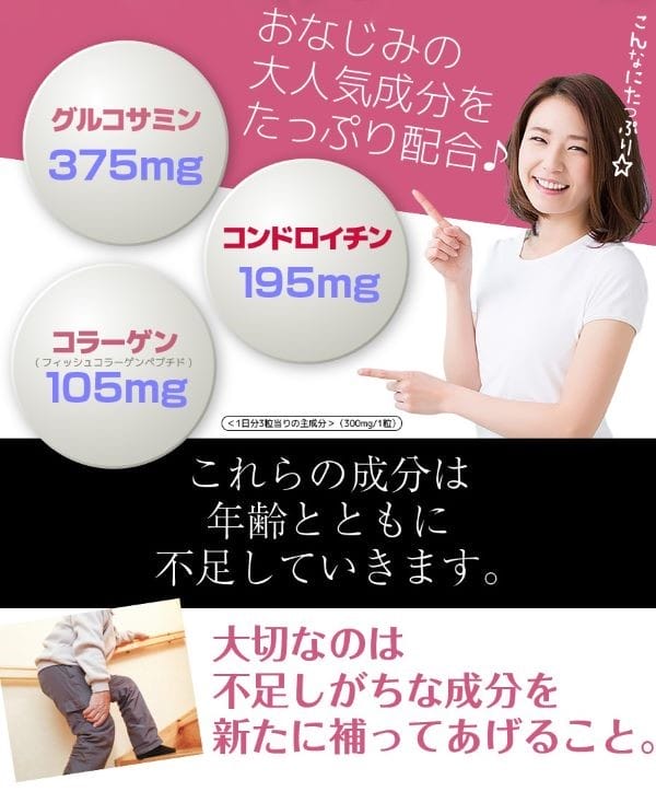 エス・ティー・エス　グルコサミン コラーゲン コンドロイチン　3in1 　540粒