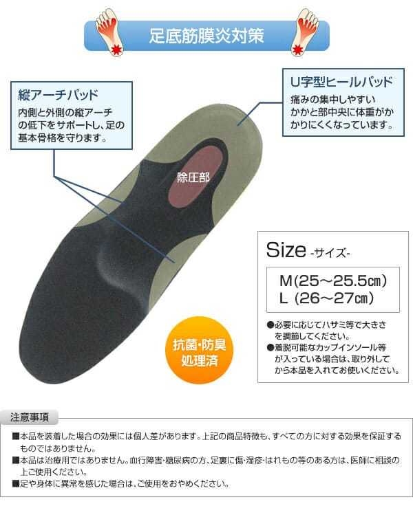 【メール便送料無料】村井 インソールプロ 足底...の紹介画像3