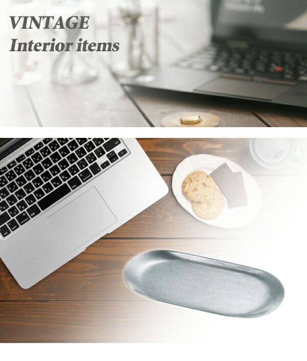 青芳製作所 VINTAGE ヴィンテージ オーバルキャッシュトレー L 065217