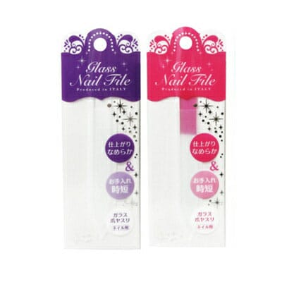 セラ ガラス爪ヤスリ ミニサイズ 携帯に便利 なめらか仕上げ ネイルケア