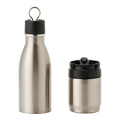 乐天商城 - tone　トーン　ジョイン　真空断熱ボトル　300ml＋タンブラー200ml　ステンレス　GU-03　セパレート　連結　温冷