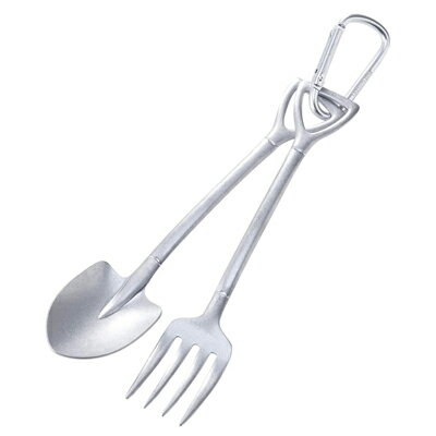 青芳　VINTAGE INOX　ヴィンテージイノックス　ヴィンテージ　スコップL　2PCSセット　カラビナ付き　202391　シンプル　おしゃれ　アウトドア