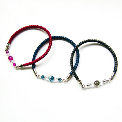 レガーロ　静電気除電ブレスレット(クリスタルガラスビーズ)　放電　軽減　おしゃれ