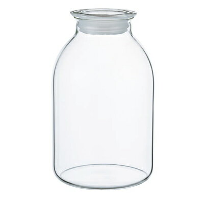 HARIO　ハリオ　ガラスの手仕事保存びん　2000ml　GHB-2000　電子レンジOK　耐熱ガラス　保存容器