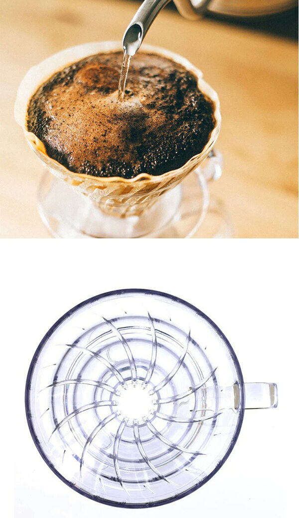 HARIO　ハリオ　V60　透過ドリッパー01　VDR-01-T　クリア　コーヒーフィルター　...