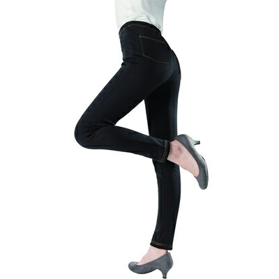 セルヴァン　まるで毛布のような裏起毛レギンスパンツ　ブラック　防寒　のびのび　裏シャギー