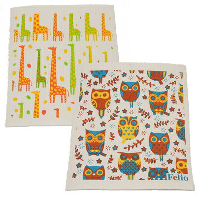 セルロースクロス4枚組　ふきん　水拭き　エコ