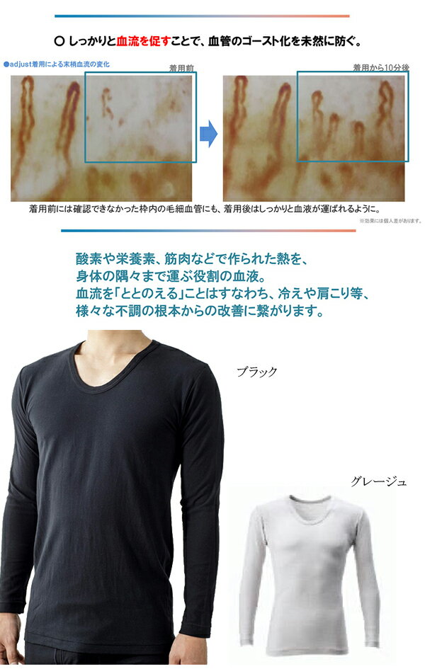 adjust アジャスト プラウシオン肌着メン...の紹介画像3