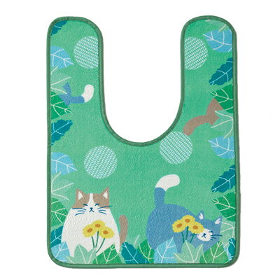 Toiletry Supplies - 【メール便送料無料】プラン堂　トイレマット(かくれんぼ猫)　インテリア　汚れ防止　かわいい