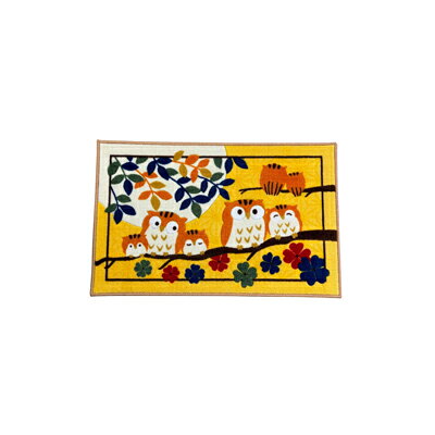 三喜工業 幸福の「七福ろう」玄関マット レギュラー 50×80cm 風水 ラッキーアイテム 開運