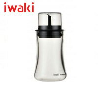 イワキ (iwaki) フタ付醤油差し（S） 120ml　KT5031-BK