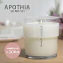 Apothia Los Angeles アポーシア ロサンゼルス THE CALIFORNIA カリフォルニア アロマティック キャンドルAROMATIC CANDLE ルームフレグランス インテリア アロマ 匂い アロマキャンドル アロマオイル