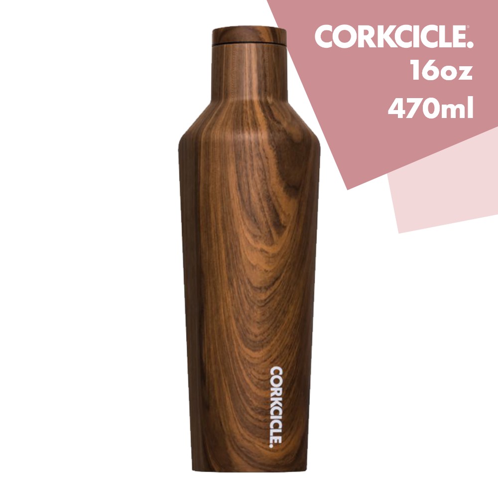 コークシクル マグボトル 【マラソン最大P19!要エントリー】【レビュー特典】CORKCICLE CANTEEN コークシクル キャンティーン 16oz 470ml WALNUT ウォールナット 保冷25時間 保温12時間 保温保冷ボトル おしゃれ水筒 ステンレスボトル 2016PWW