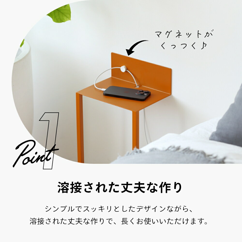 ideaco イデアコ WALL Table B5 ウォールテーブル B5ソファーサイドテーブル テーブル 机 家具 コンパクトテーブル おしゃれ オシャレ 丸 ベッドサイド シンプル スチール製 コーヒーテーブル ナイトテーブル デスク 飾り棚